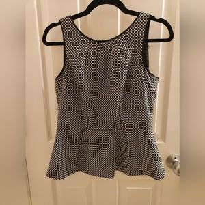 White House Black Market fitted Peplum top Size 4